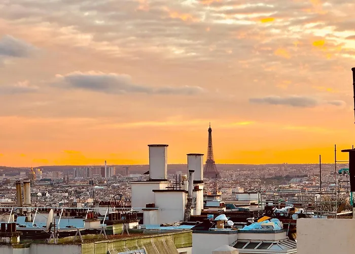 Direct Views Of Eiffel Tower & Sacre-coeur From Mezzanine - 10 Mins To Center Apartmán Paříž